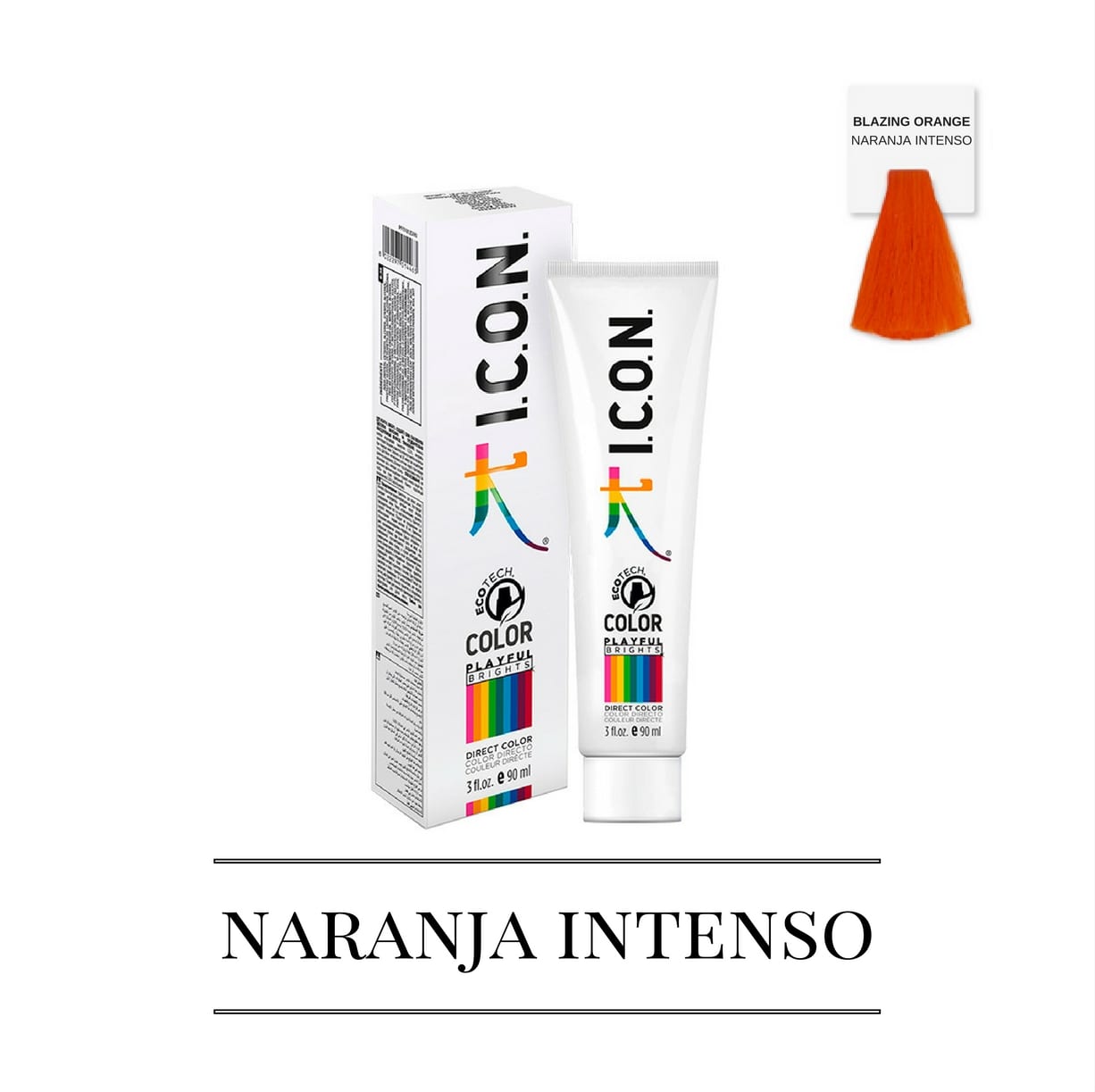 playfull naranja coloracion permanente fantasia icon
